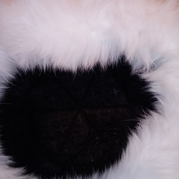 White Fox hat with tail